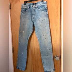 Purple Men’s Jeans Sequin Splatter 32